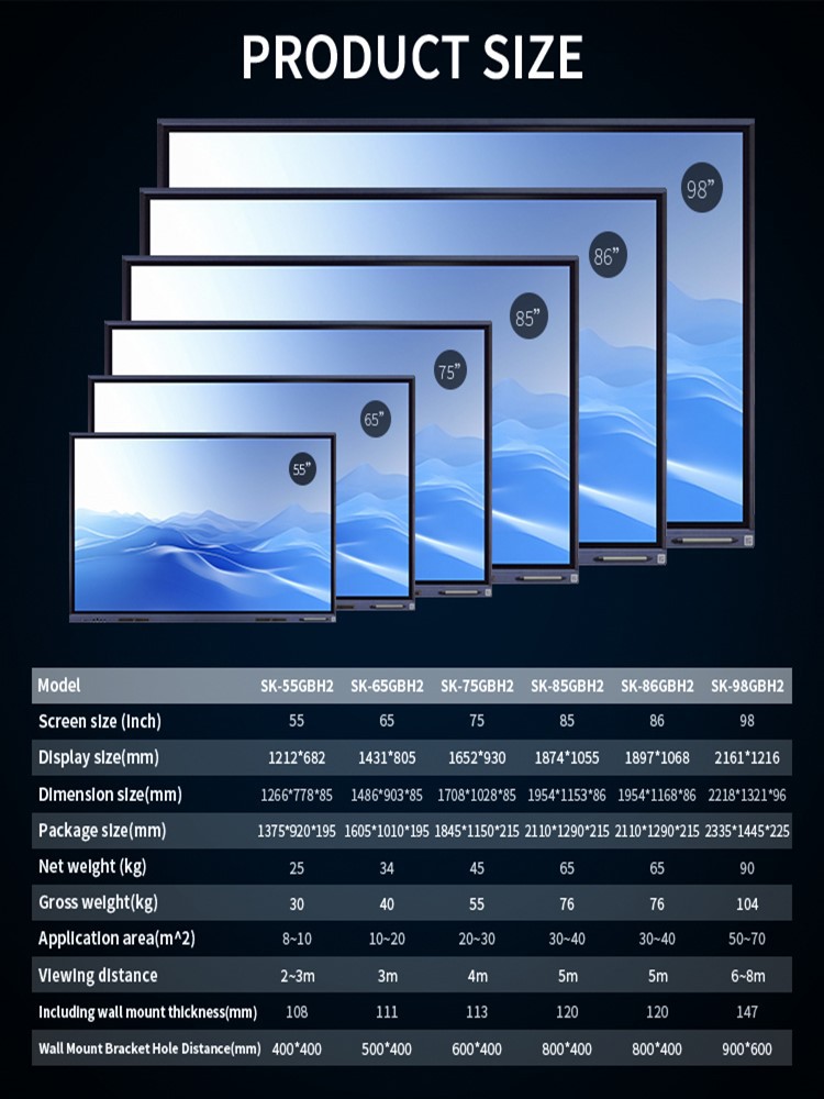 Jorarri interactive whiteboard sizes Jorarri interactive whiteboard sizes
